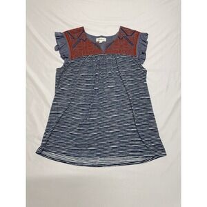 THML Anthropologie Embroidered‎ Top Bohemian Womens Size Small